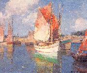 Payne, Edgar Alwin Brittany Boats oil painting picture wholesale
